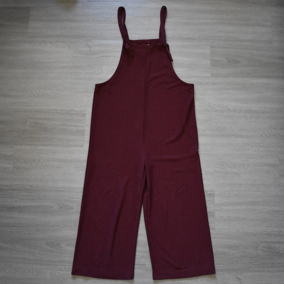 URBAN Romantics Pants - Comfy Burgundy Overalls